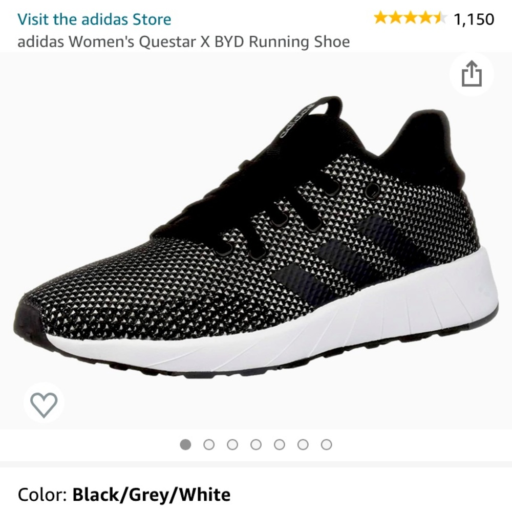 Adidas Women’s 7.5 Questar Running Shoes New With Tags.